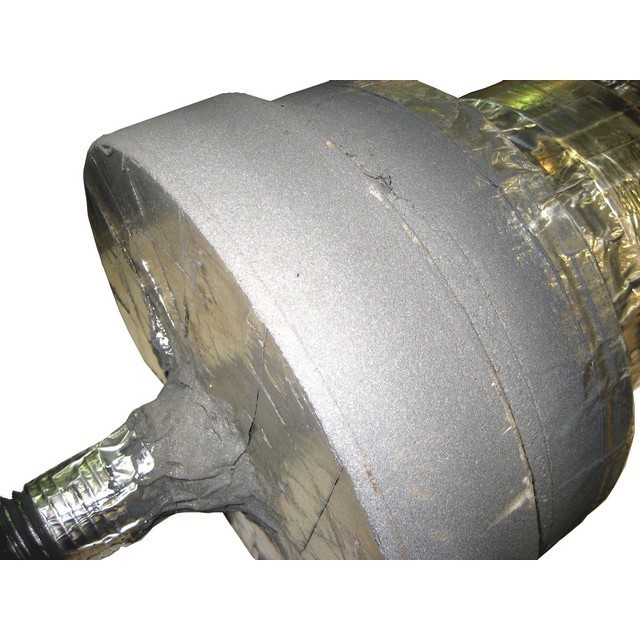 Eixo metalizado por aspersão térmica